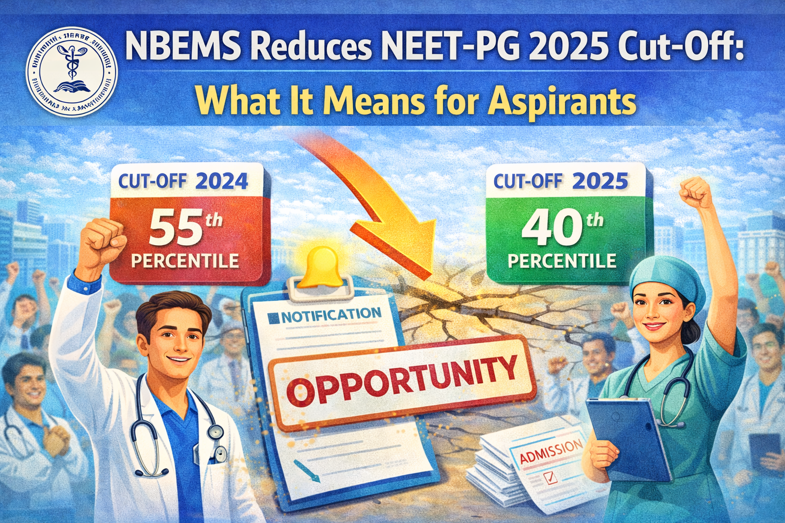 NBEMS Reduces NEET-PG 2025 Cut-Off: What It Means for Aspirants